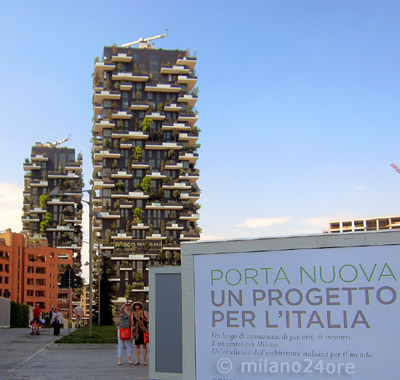 skyscrapers “bosco verticale” – two new residential buildings covered vertically by trees