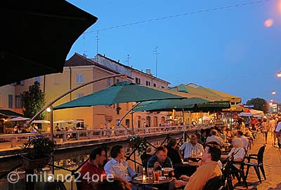 Naviglio Grande on a summer evening